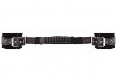 Shots - Adjustable Leather Handcuffs - Black photo