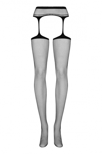 Obsessive - S501 吊袜带连网袜 - 黑色 - S/M/L 照片