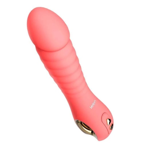 Leten - Thrusting Vibrator w Massager - Pink photo