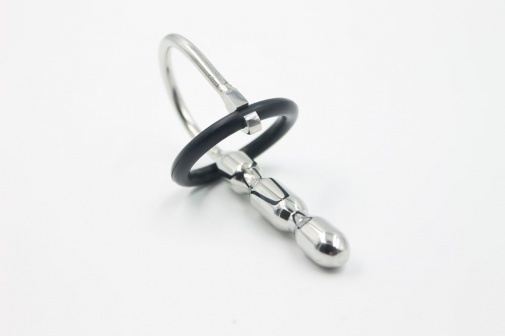 MT - Urethral Sound with Penis Ring 90mm photo