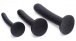 Strap U - 穿戴式束帶連矽膠假陽具三個裝 - 黑色 照片-2