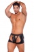 Allure - Wetlook Chaps With Thong - Black photo