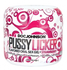 Doc Johnson - Pussy Licker 草莓味口交潤滑劑 - 56g 照片