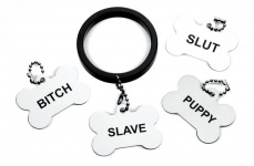 Master Series - Recruit Aluminum Cock Ring w 4 Dog Tags photo