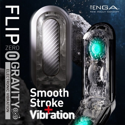 Tenga - Flip Zero Gravity Electronic Vibration - Black photo