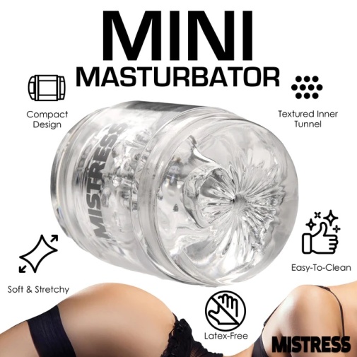 	 Mistress - Double Shot 貫通型陰部連肛門飛機杯 - 透明色 照片