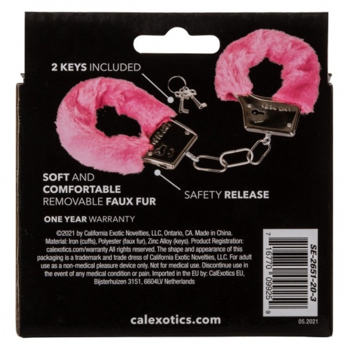 CEN - Playful Furry Cuffs - Pink photo