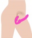 Strap U - Evoke 充电式震动免束带穿戴式假阳具 - 粉红色 照片-6