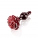 Icicles - 玻璃玫瑰款後庭按摩器76號 - 紅色 照片