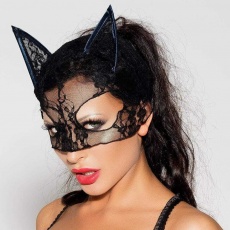 Me Seduce - Lace Cat Mask 04 - Black photo