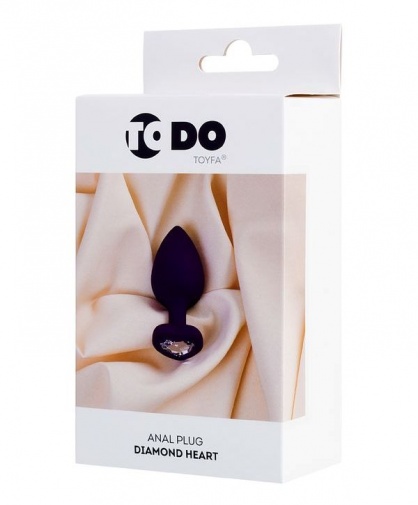 ToDo - 心型钻石后庭塞 细码 - 紫色 照片