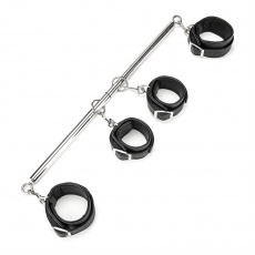 Lux Fetish - 4 Cuff Expandable Spreader Bar Set photo