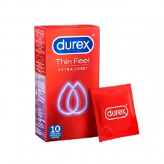 Durex - Thin Feel Extra Lube Condoms 10's Pack photo