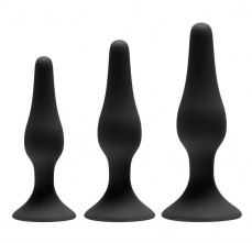 GreyGasms - 後庭訓練套裝 3件裝 - 黑色 照片