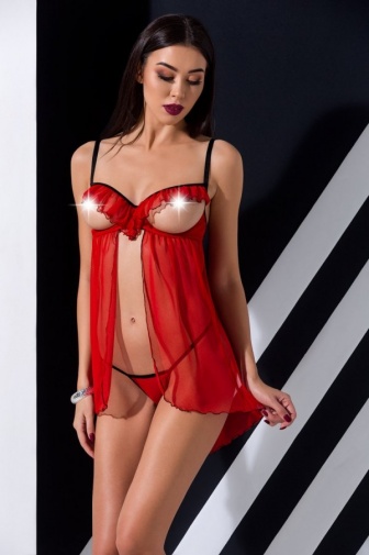 Passion - Cherry Chemise - Red - L/XL photo