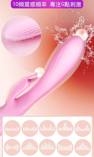 Erocome - 三角座 阴蒂刺激按摩棒 - 粉红色 照片