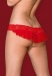 Obsessive - 863-THC-3 Crotchless Thong - Red - S/M photo-6