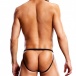 Blueline - Performance Microfiber Thong with Metal Rings - Black - L/XL photo-2