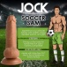 Jock - 足球员Sam 的 7" 仿真阳具配睾丸 - 肉色 照片-8