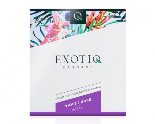 Exotiq - 紫羅蘭玫瑰味按摩蠟燭 - 200g 照片