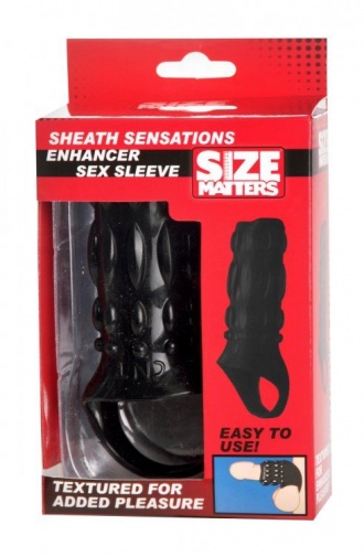 Size Matters - Enhancer Sex Sleeve - Black photo