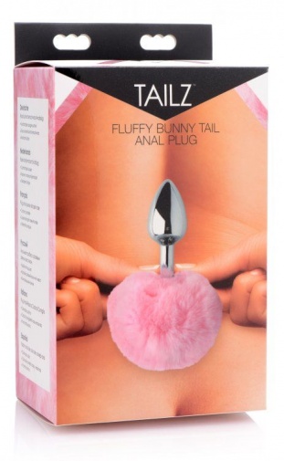 Tailz - Fluffy 兔子尾巴肛塞 - 粉红色 照片