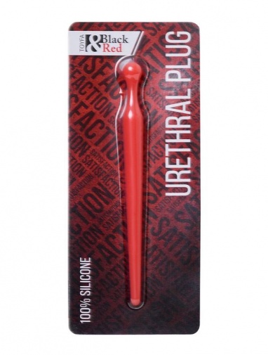 Black&Red - Urethral Silicone Plug - Red photo