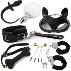 Toynary - BDSM 寵物造型套裝 - 黑色 照片