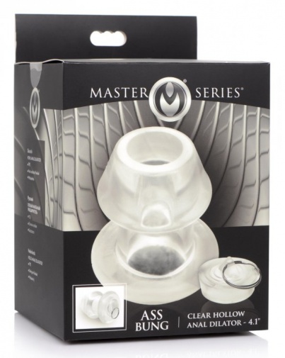 Master Series - Ass Bung Hollow Anal Dilator XL - Clear photo