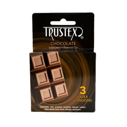 Trustex - 巧克力味润滑安全套 - 3片装 照片