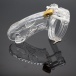FAAK - Long Whale Chastity Cage - Clear photo-4