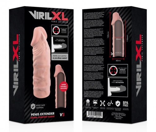 VirilXL - V5 仿真阴茎延长套 - 肉色 照片