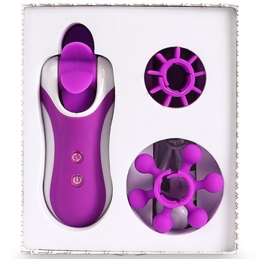Feelztoys - Clitella 模擬口交刺激器 - 紫色 照片