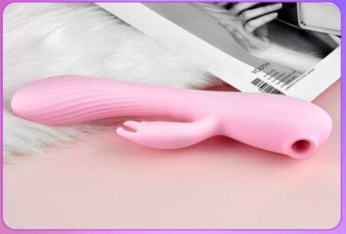 Erocome - 三角座 陰蒂刺激按摩棒 - 粉紅色 照片
