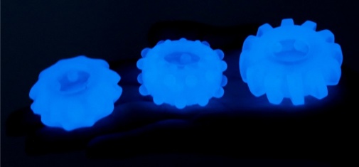 Lovetoy - Lumino Play Ring Set 3 pcs - Blue photo
