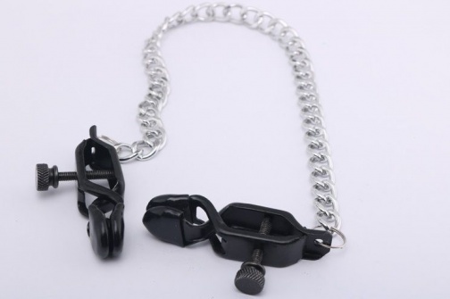 MT - 乳夹带锁链 照片