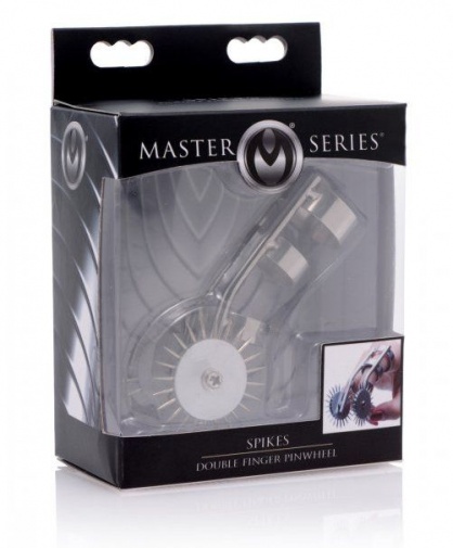 Master Series - Spikes Double Finger Pinwheel - Silver photo