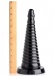 Master Series - Ribbed Giant Anal Cone - Black photo-2