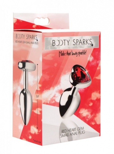 Booty Sparks - Heart Gem Anal Plug S-size - Red photo