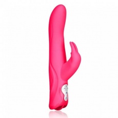 Hustler - 兔子型G点振动器附旋转头 - 粉红色 照片