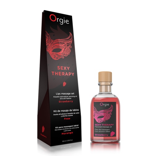 Orgie - Lips Massage Strawberry Set - 100ml photo