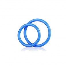 Blueline - Silicone Cock Ring Set - Blue photo