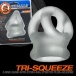 Oxballs - Tri-Squeeze Cocksling - Clear photo-5