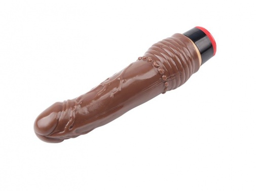 Chisa - 7.6″ Vibe Cock TPE - Brown photo