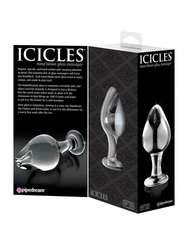 Icicles - 玻璃后庭按摩器25号 - 透明 照片