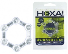 A-One - Hexa Ring 阴茎环 - 透明 照片