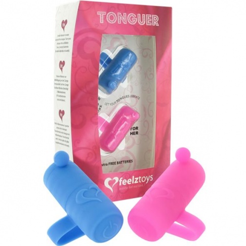 Feelztoys - Tonguer 舌頭震動器 - 粉紅色/藍色 照片