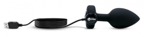 B-Vibe - Vibrating Jewel Plug M/L - Black photo