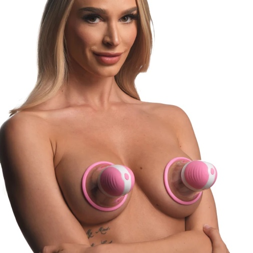 Size Matters - Nipple Suckers w Attachments - Pink photo