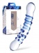 Prisms Erotic Glass - Blu Dual Ended Dildo - Clear photo-2